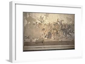 The Alexander Mosaic, Depicting the Battle of Issus Between Alexander the Great-Roman-Framed Giclee Print