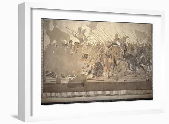 The Alexander Mosaic, Depicting the Battle of Issus Between Alexander the Great-Roman-Framed Giclee Print