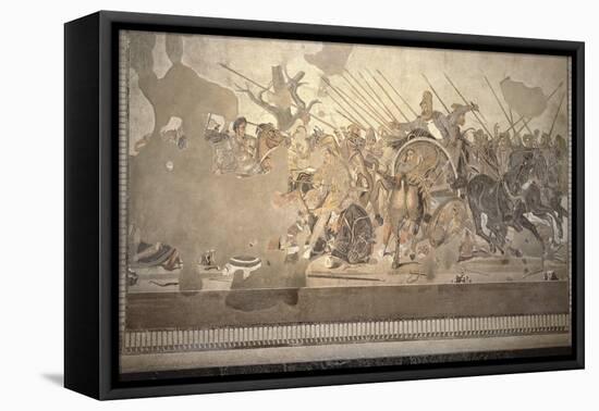 The Alexander Mosaic, Depicting the Battle of Issus Between Alexander the Great-Roman-Framed Stretched Canvas