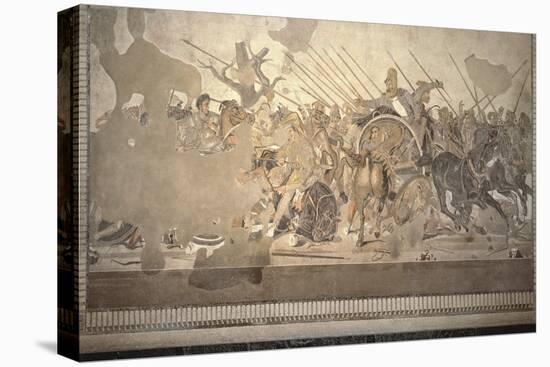 The Alexander Mosaic, Depicting the Battle of Issus Between Alexander the Great-Roman-Stretched Canvas