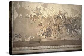 The Alexander Mosaic, Depicting the Battle of Issus Between Alexander the Great-Roman-Stretched Canvas