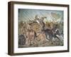 The Alexander Mosaic, Detail Depicting the Darius III-Roman-Framed Giclee Print