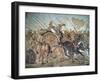 The Alexander Mosaic, Detail Depicting the Darius III-Roman-Framed Giclee Print