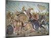 The Alexander Mosaic, Detail Depicting the Darius III-Roman-Mounted Giclee Print