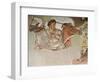 The Alexander Mosaic, Detail of Alexander the Great (356-323 BC) at the Battle of Issus-null-Framed Giclee Print