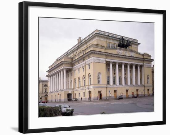 The Alexandrinsky Theatre in Saint Petersburg, 1828-1832-Carlo Rossi-Framed Photographic Print