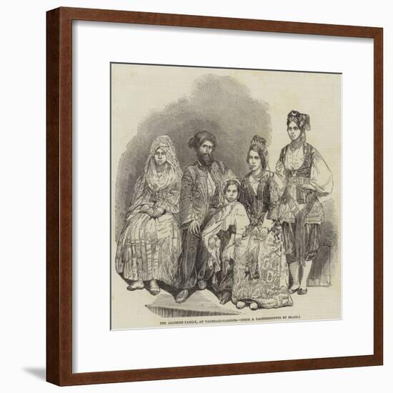 The Algerine Family, at Vauxhall-Gardens-null-Framed Giclee Print