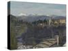 The Alhambra and Sierra Nevada, Granada, 2016-Peter Brown-Stretched Canvas