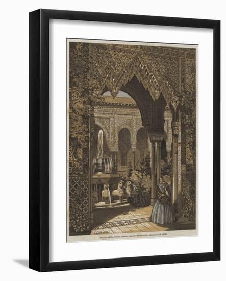 The Alhambra Court, Crystal Palace, Entrance to the Court of Lions-Robert Dudley-Framed Giclee Print