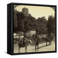 The Alhambra, Granada, Andalusia, Spain-Underwood & Underwood-Framed Stretched Canvas