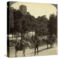 The Alhambra, Granada, Andalusia, Spain-Underwood & Underwood-Stretched Canvas