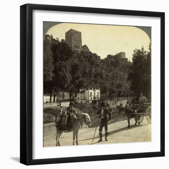 The Alhambra, Granada, Andalusia, Spain-Underwood & Underwood-Framed Photographic Print