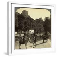 The Alhambra, Granada, Andalusia, Spain-Underwood & Underwood-Framed Photographic Print