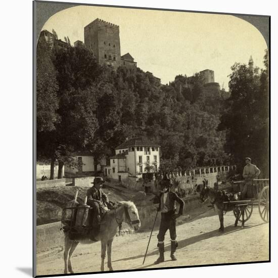 The Alhambra, Granada, Andalusia, Spain-Underwood & Underwood-Mounted Photographic Print