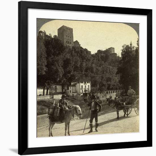 The Alhambra, Granada, Andalusia, Spain-Underwood & Underwood-Framed Photographic Print