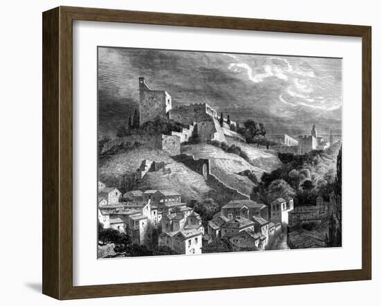 The Alhambra, Granada, Southern Spain, 19th Century-Gustave Doré-Framed Giclee Print