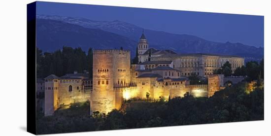 The Alhambra Is a Palace and Fortress Complex Located in Granada, Andalusia, Spain.-David Bank-Stretched Canvas