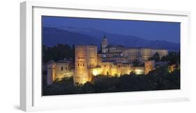 The Alhambra Is a Palace and Fortress Complex Located in Granada, Andalusia, Spain.-David Bank-Framed Photographic Print