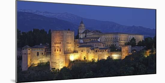 The Alhambra Is a Palace and Fortress Complex Located in Granada, Andalusia, Spain.-David Bank-Mounted Photographic Print