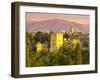 The Alhambra Palace at Sunset, Granada, Granada Province, Andalucia, Spain-Doug Pearson-Framed Photographic Print