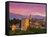 The Alhambra Palace at Sunset, Granada, Granada Province, Andalucia, Spain-Doug Pearson-Framed Stretched Canvas