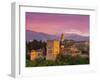 The Alhambra Palace at Sunset, Granada, Granada Province, Andalucia, Spain-Doug Pearson-Framed Photographic Print