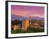 The Alhambra Palace at Sunset, Granada, Granada Province, Andalucia, Spain-Doug Pearson-Framed Photographic Print