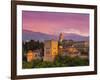 The Alhambra Palace at Sunset, Granada, Granada Province, Andalucia, Spain-Doug Pearson-Framed Photographic Print