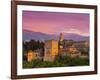 The Alhambra Palace at Sunset, Granada, Granada Province, Andalucia, Spain-Doug Pearson-Framed Photographic Print