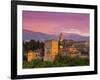 The Alhambra Palace at Sunset, Granada, Granada Province, Andalucia, Spain-Doug Pearson-Framed Photographic Print