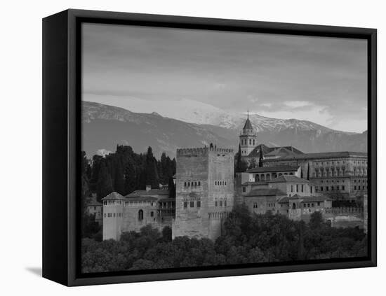 The Alhambra Palace at Sunset, Granada, Granada Province, Andalucia, Spain-Doug Pearson-Framed Stretched Canvas