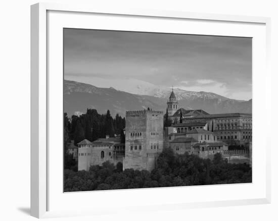 The Alhambra Palace at Sunset, Granada, Granada Province, Andalucia, Spain-Doug Pearson-Framed Photographic Print