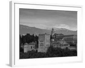 The Alhambra Palace at Sunset, Granada, Granada Province, Andalucia, Spain-Doug Pearson-Framed Photographic Print