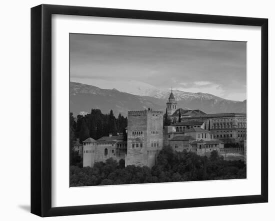 The Alhambra Palace at Sunset, Granada, Granada Province, Andalucia, Spain-Doug Pearson-Framed Photographic Print