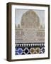 The Alhambra with Carved Muslim Inscription and Tilework, Granada, Spain-Merrill Images-Framed Photographic Print