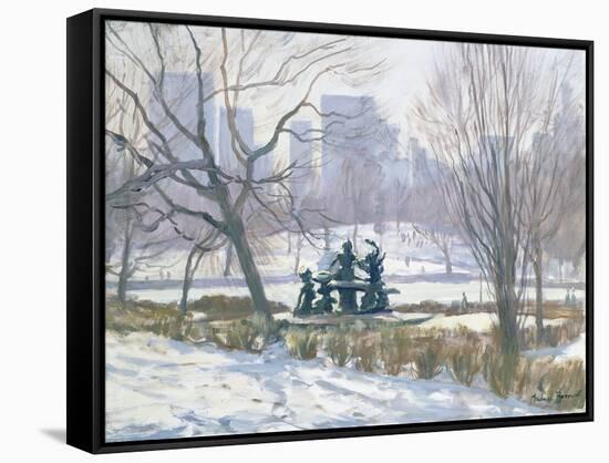 The Alice in Wonderland Statue, Central Park, New York, 1997-Julian Barrow-Framed Stretched Canvas