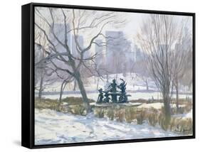 The Alice in Wonderland Statue, Central Park, New York, 1997-Julian Barrow-Framed Stretched Canvas