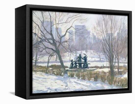 The Alice in Wonderland Statue, Central Park, New York, 1997-Julian Barrow-Framed Stretched Canvas