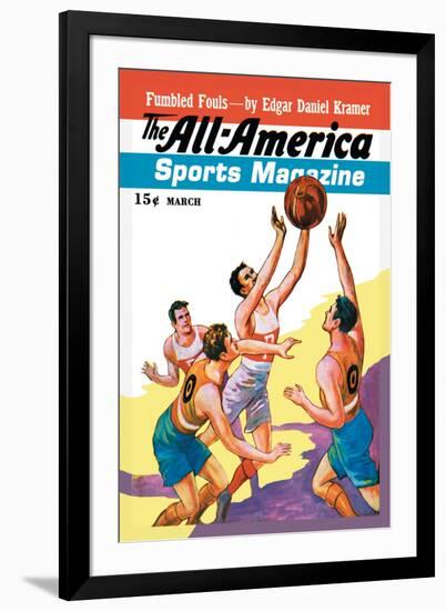 The All-America Sports Magazine: Fumbled Fouls-null-Framed Art Print