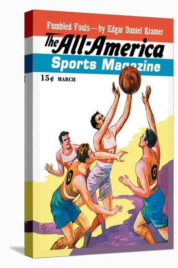 The All-America Sports Magazine: Fumbled Fouls-null-Stretched Canvas