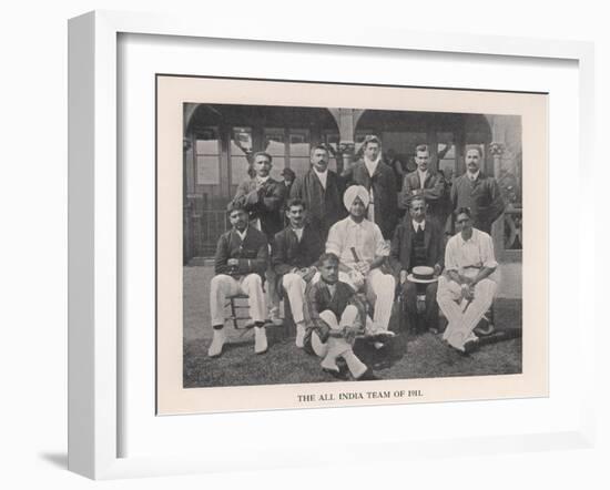 The All-India Cricket Team of 1911-null-Framed Giclee Print