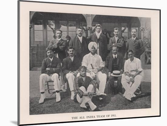 The All-India Cricket Team of 1911-null-Mounted Giclee Print