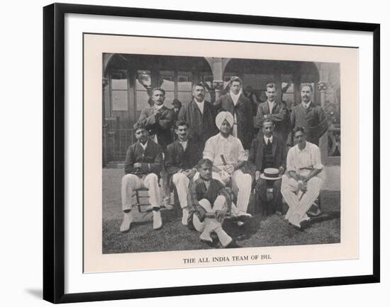 The All-India Cricket Team of 1911-null-Framed Giclee Print