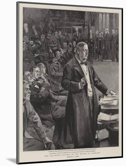 The All-Night Sitting in the House of Commons-Alexander Stuart Boyd-Mounted Giclee Print