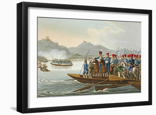 The Allied Army Crossing the Rhine to Invade France-John Heaviside Clark-Framed Giclee Print