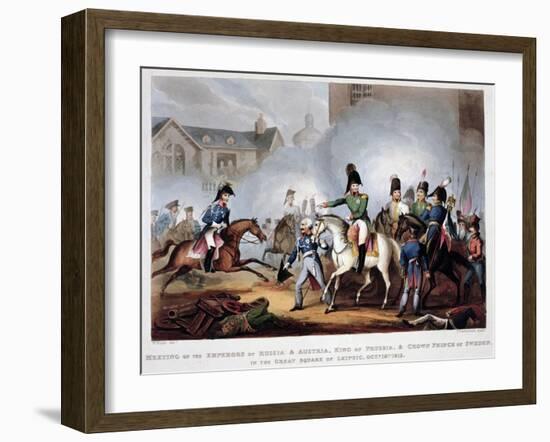 The Allied commanders at Leipzig, 1813 (1815)-Thomas Sutherland-Framed Giclee Print