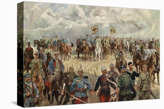 The Allied Monarchs with their Commanders in the 1st World War, 1914-1918-Koch-Stretched Canvas