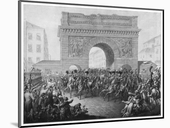 The Allies Enter Paris, 31 March 1814-null-Mounted Giclee Print