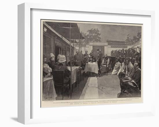 The Allies in China, a French Court-Martial in Peking-Frederic De Haenen-Framed Giclee Print