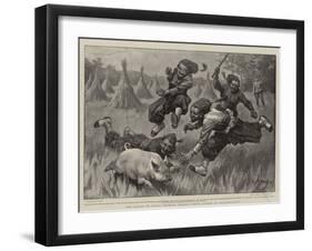 The Allies in China, Zouaves Chasing their Dinner at Shan-Hai-Quan-William T. Maud-Framed Giclee Print